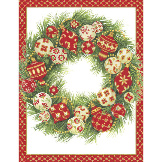 Ornament Wreath Holiday Cards